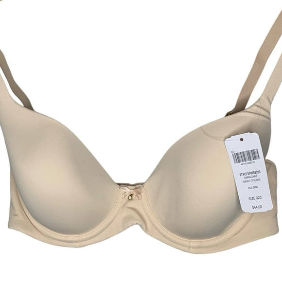 Soma Bra NWT Women's Size 32C Pale Sand Embraceable Full Coverage Underwire - Picture 5 of 7